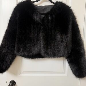 Zara Black Teddy Jacket